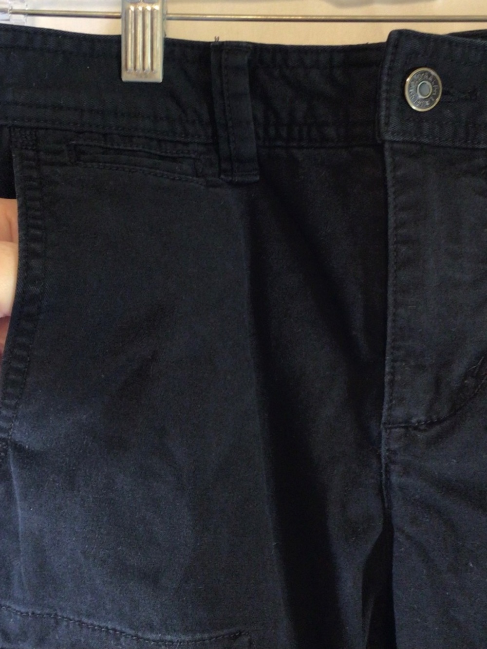 polo ralph lauren cargo pants black size 6 zip ankle stretch utility military - Picture 6 of 16